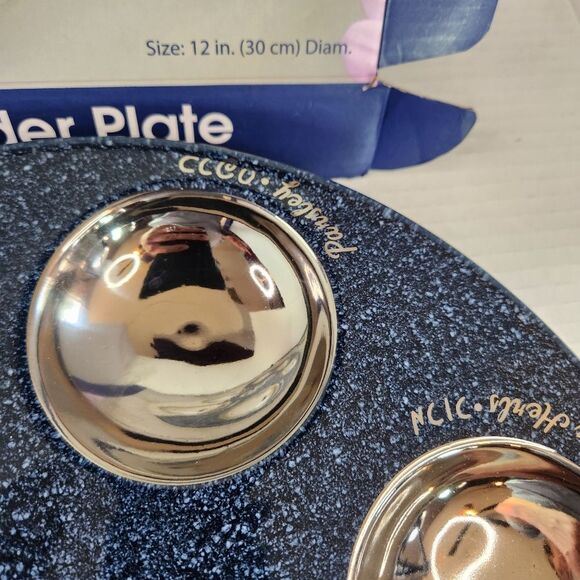 Rite Lite Ceremic Seder Starry Night Serving Plate NIB - Picture 6 of 11
